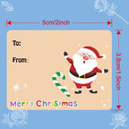 GiftTag Stickers – Kerststickers voor het persoonlijk maken van elk cadeau