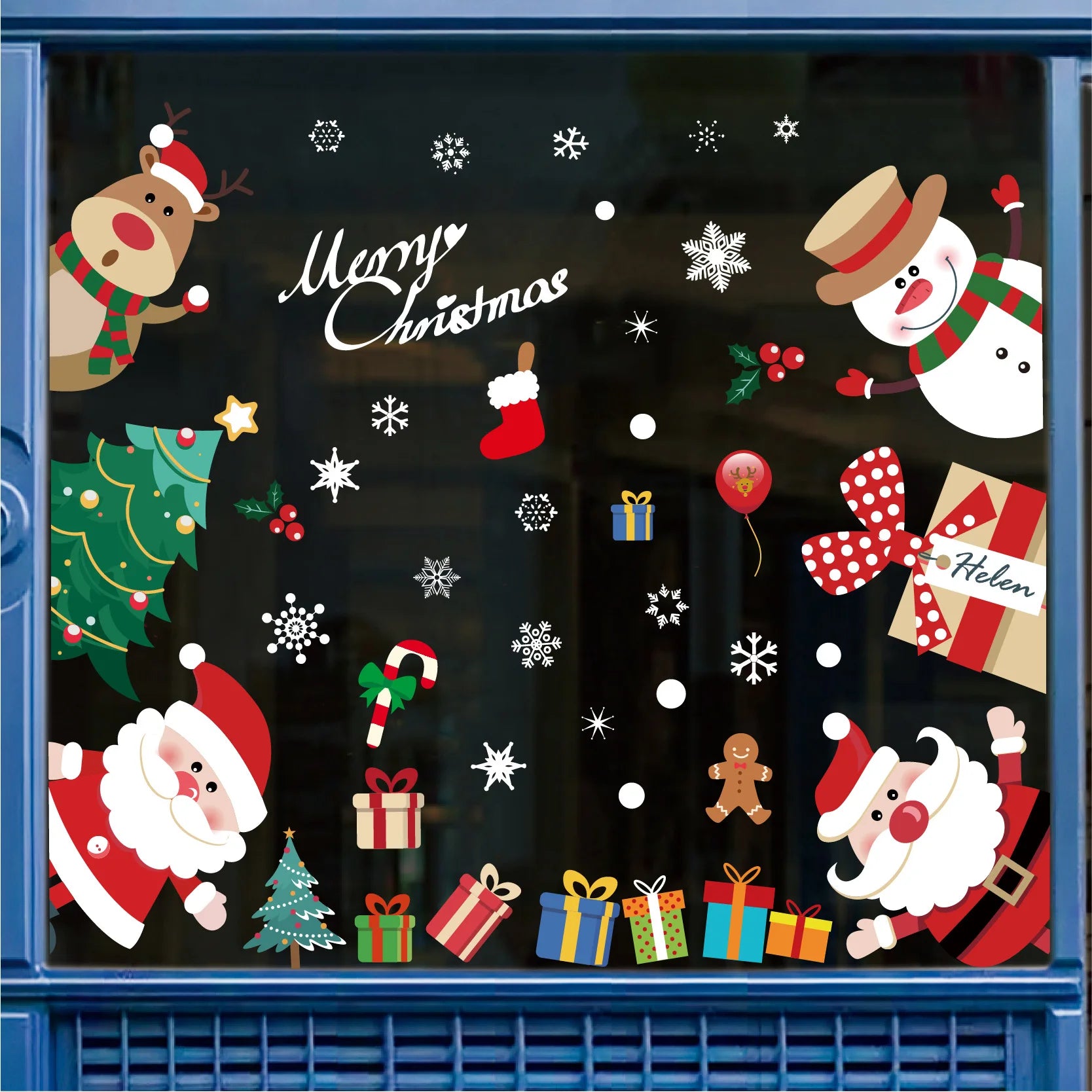 FrostyWindow Decals – Winterse Raamstickers voor Sfeervolle Decoratie