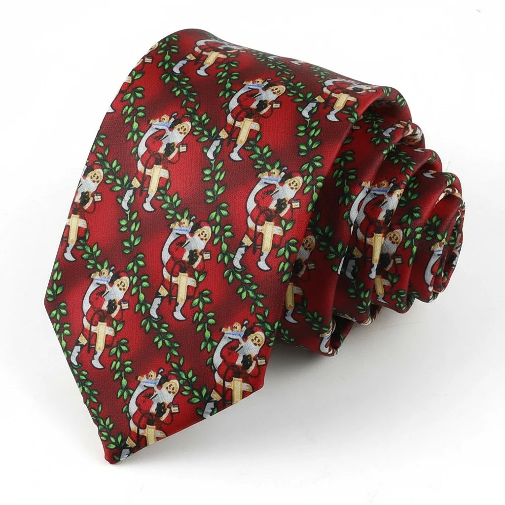 Festive christmas tie - Geef je outfit meer kerstsfeer met deze kerststropdas!