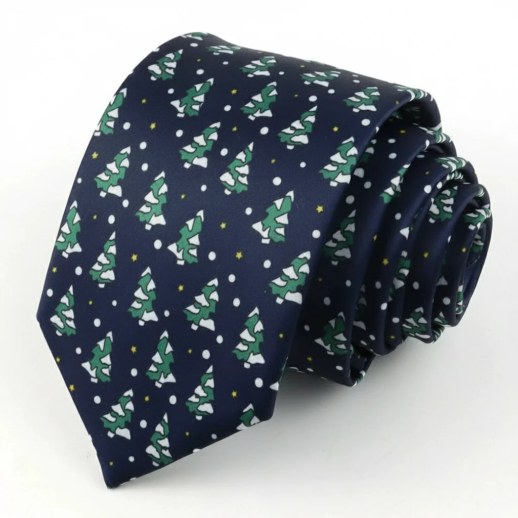 Festive christmas tie - Geef je outfit meer kerstsfeer met deze kerststropdas!