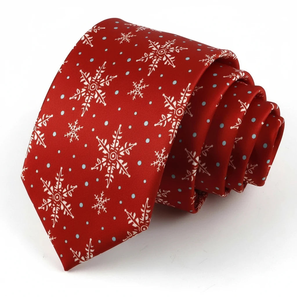 Festive christmas tie - Geef je outfit meer kerstsfeer met deze kerststropdas!