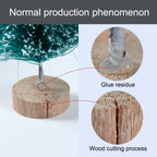 Festive mini trees - Breng in één keer warme kerstsfeer in huis met 8 mini kerstboompjes in verschillende formaten.