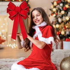 KerstGlow Strik – Klassieke Rode Strik voor Warme Feestdecoratie