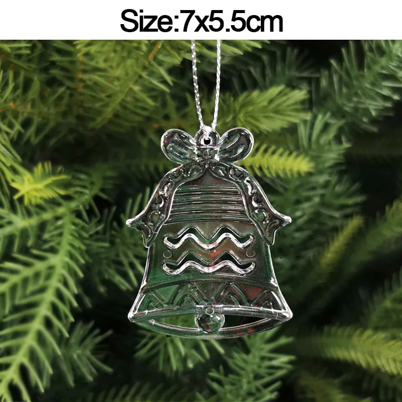 CrystalGlow Ornaments – Transparante Kersthangers