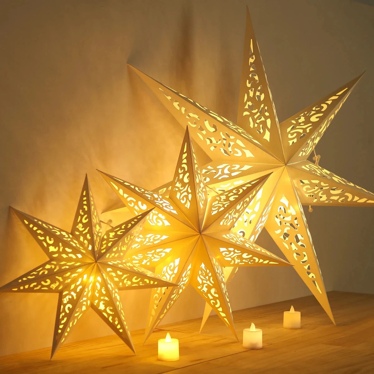 Christmas star lamp - Zorgt direct voor warme en sfeervolle kerstverlichting in huis.