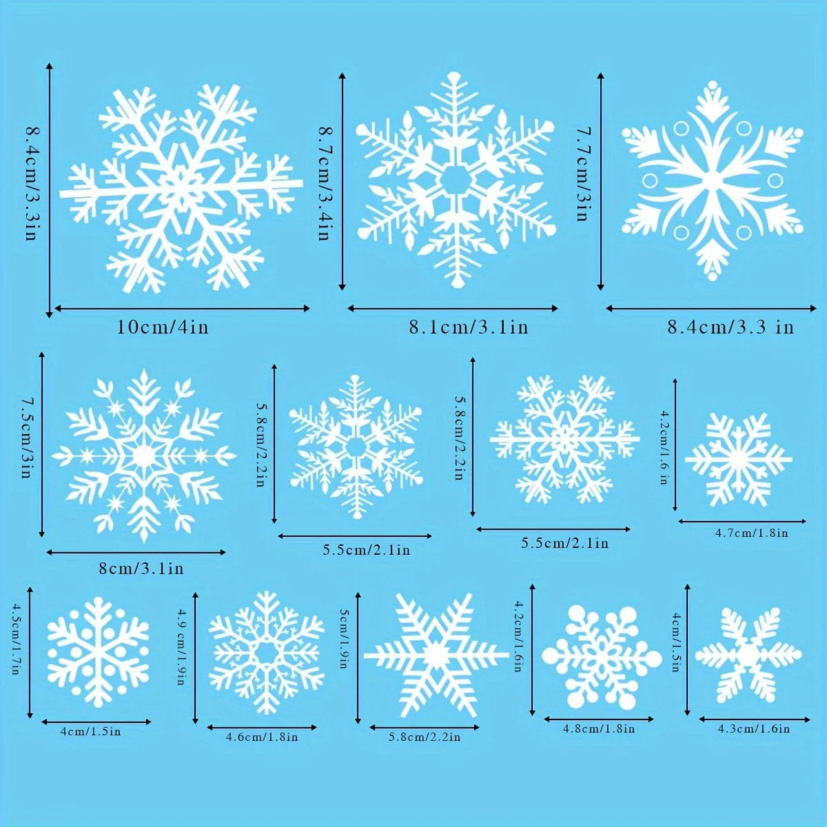 FrostyWindow Decals – Winterse Raamstickers voor Sfeervolle Decoratie
