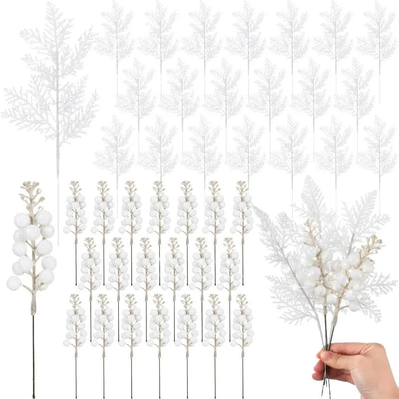 Winterglans decoratietakken - Geeft je kerstdecoratie  meer glans en volume.