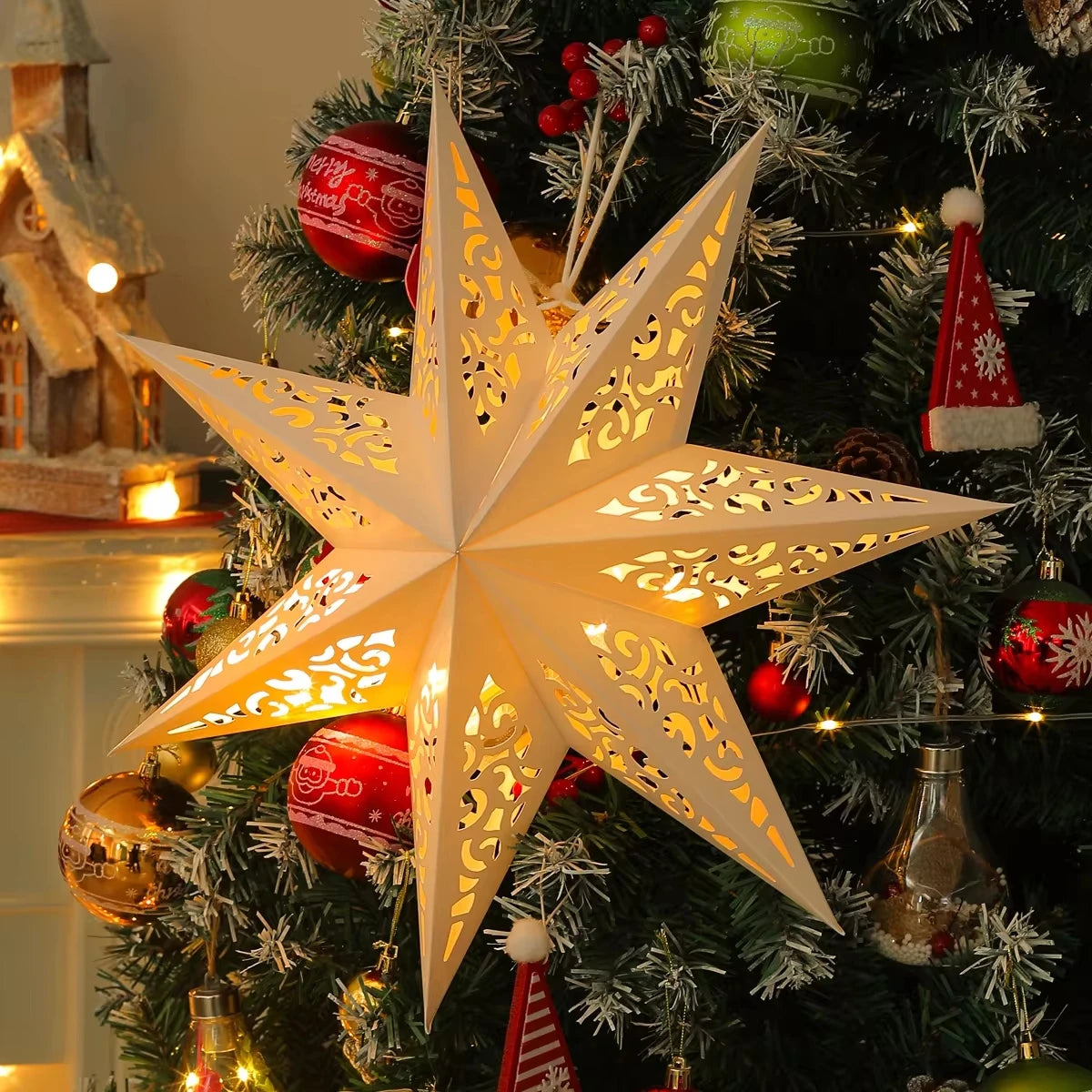 Christmas star lamp - Zorgt direct voor warme en sfeervolle kerstverlichting in huis.