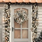 GlitterBloom Ornament 10 st – Luxe kerstbloemen voor een elegante boomdecoratie